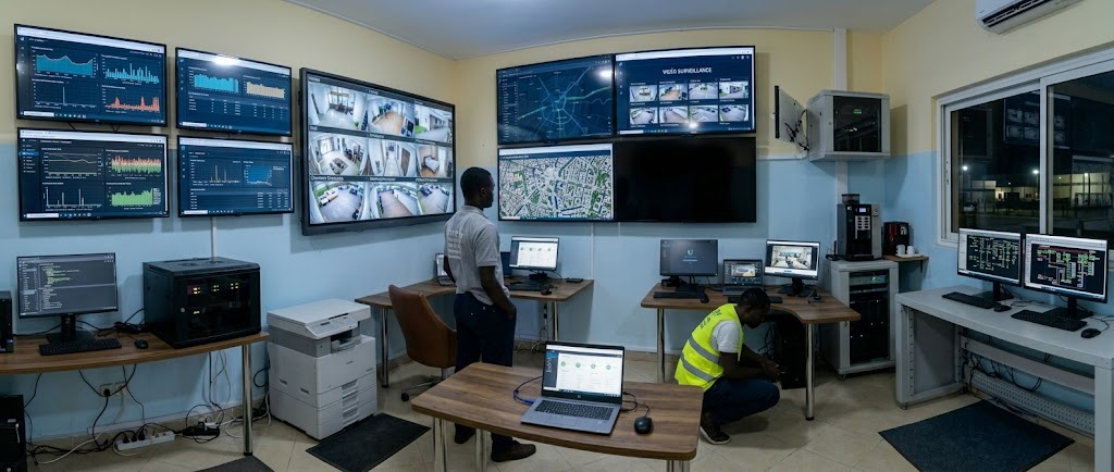 Vidéosurveillance pour un centre commercial